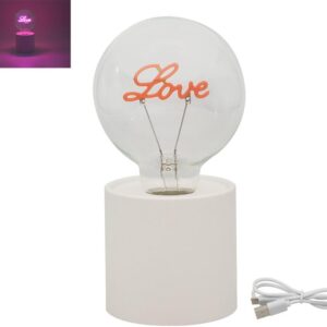 Led šviestuvas su lempa „Love“