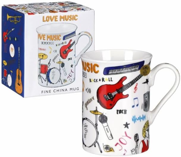 Keramikinis puodelis muzikos mylėtojui